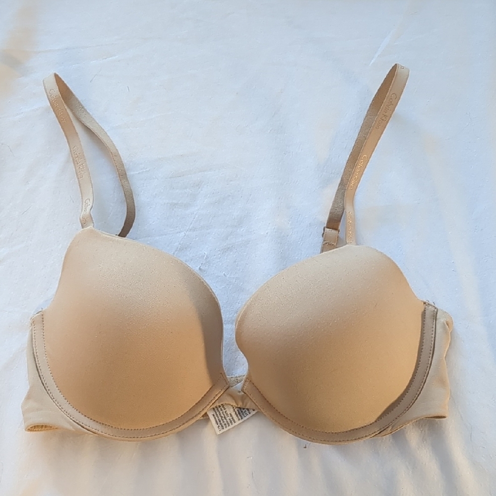 Calvin Klein Beige Push Up Bra 34C
